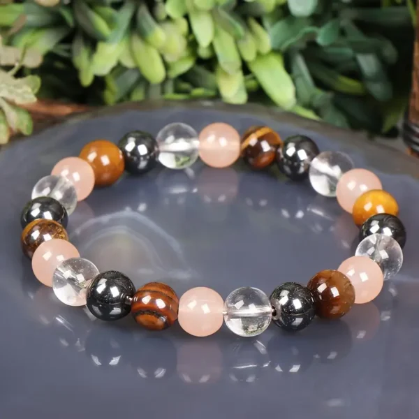 1975bb40-0ba7-42e5-b53b-3405d14bf2ef Bracelet pierres de soleil avec œil de tigre