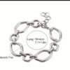 Bracelet en acier inoxydable élégant et irrégulier