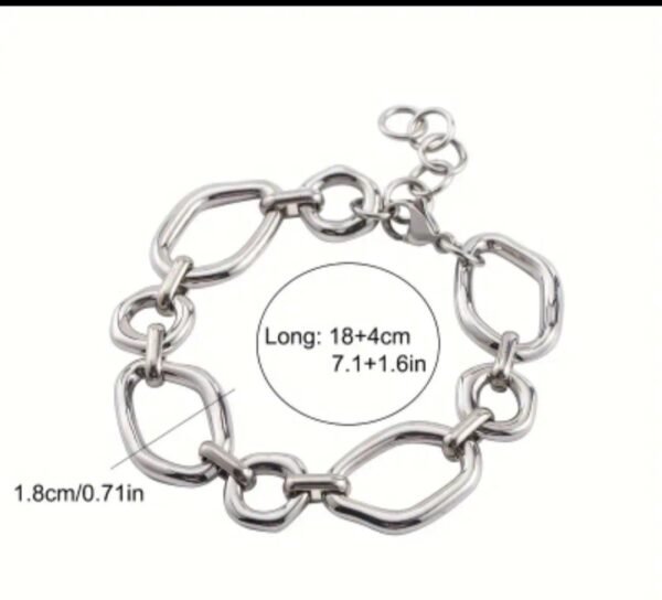 480978800_122138658866518320_3696895036471394460_n Bracelet en acier inoxydable élégant et irrégulier
