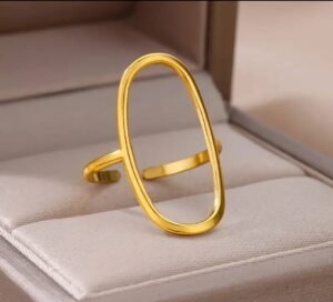 Bague vintage en acier inoxydable