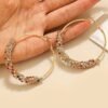 Boucles créoles Boho chic colorés en strass