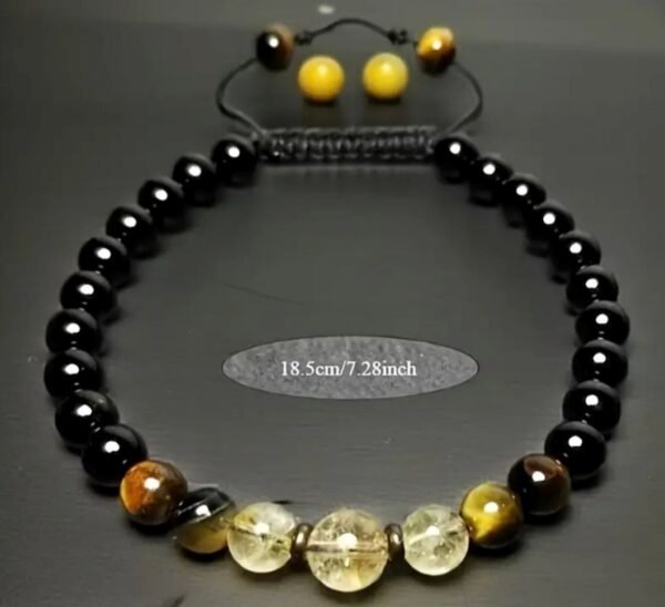 481954501_122139950474518320_4893795854926608306_n Bracelet noir œil de tigre et citrine 6 MM