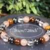 Bracelet pierres de soleil avec œil de tigre