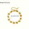 Bracelet chaîne boule en acier inoxydable