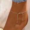 Bracelet de cheville en acier inoxydable ajustable