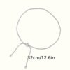 Bracelet de cheville en acier inoxydable ajustable