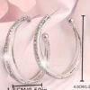 Créoles élégantes incrustées de strass