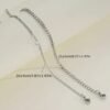 Chaîne de pied strass cœur en acier inoxydable