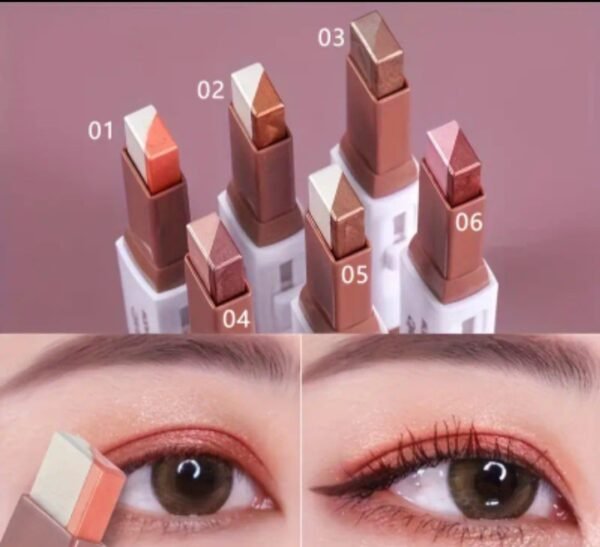 Bâton de fard à paupières bicolore