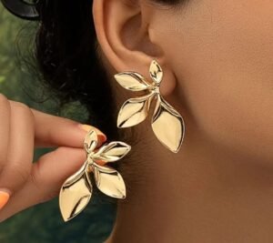 Boucles d'Oreilles à Clous Motif Floral