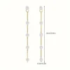 Boucles D'Oreilles En Fausses Perles Pendantes Avec Pompon