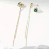 Boucles d'Oreilles à Glands avec Zircone Synthétique Cubique