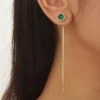 Boucles d'Oreilles à Glands avec Zircone Synthétique Cubique