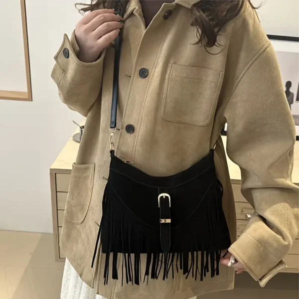 Sac à bandoulière Vintage Franges