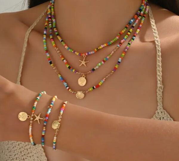 Bracelet Bohème Étoile de Mer Dorée