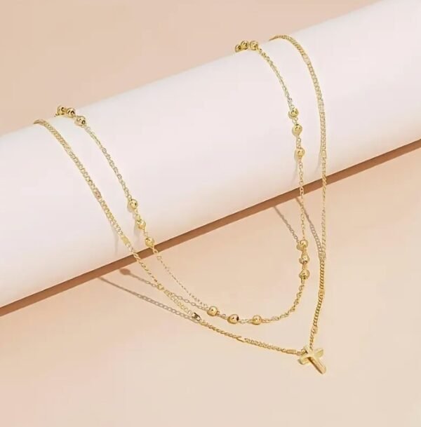 Collier Pendentif Croix en Acier Inoxydable