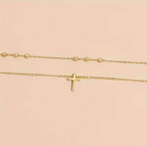 Collier Pendentif Croix en Acier Inoxydable