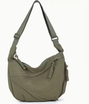 Sac bandoulière en nylon Kaki