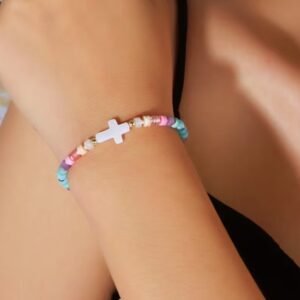 Capture d’écran 2025-11-20 161936 Bracelet ajustable bohème avec perles et breloques croix