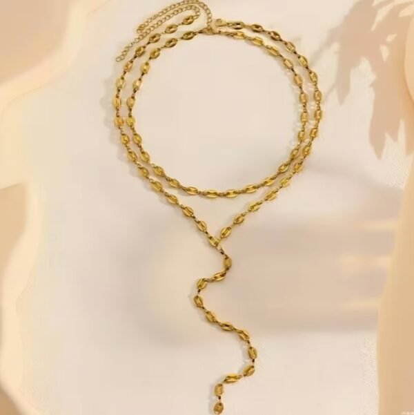 Capture d’écran 2025-12-09 172033 Collier en Acier Inoxydable à Double Rangée