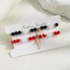Bracelet Pendentif Croix Rétro (Coloris au choix)