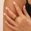 Bague en Acier Inoxydable Bohème Chic
