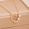 Collier Pendentif Cœur en Zirconium Synthétique Cubique