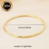 Bracelet Créoles Doré en Acier Inoxydable (Diam. 65MM)