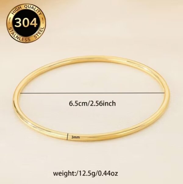 Bracelet Créoles Doré en Acier Inoxydable (Diam. 65MM)