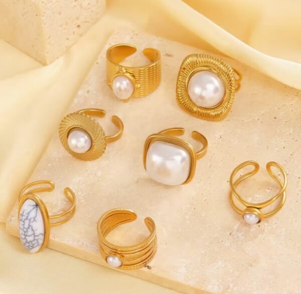 Bague Ajustable en Acier Inoxydable (Modèle au choix)