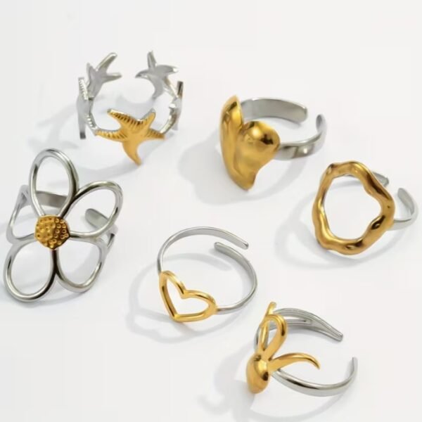 Capture d’écran 2026-02-21 114229 Bagues ouvertes en acier inoxydable (Modèle au choix)