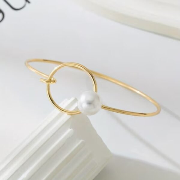 Bracelet Minimaliste Fausses Perles Bohème en Acier Inoxydable (Modèle au choix)