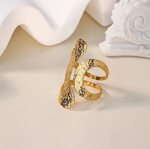 Bague Large Géométrique Minimaliste