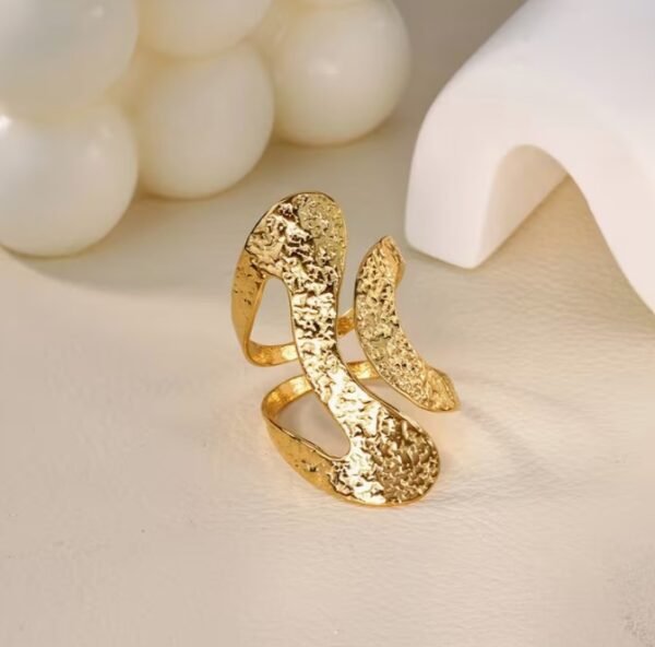 Bague Large Géométrique Minimaliste