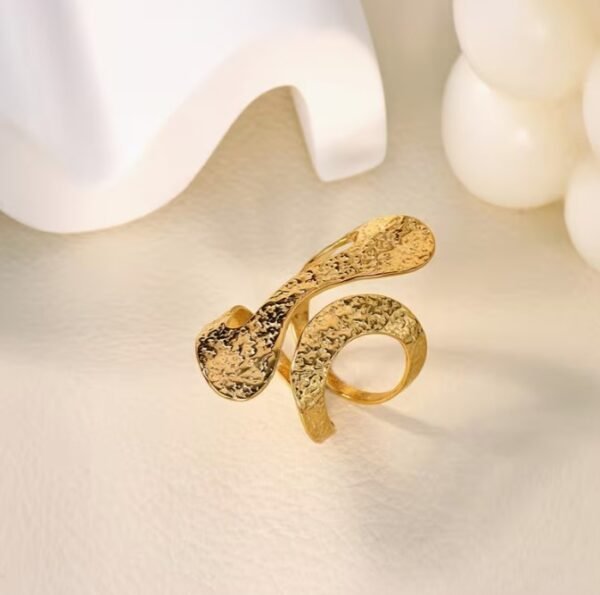 Bague Large Géométrique Minimaliste