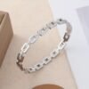 Bracelet en acier inoxydable incrusté de cubes de sucre (Modèle au choix)