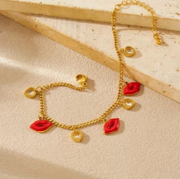 Bracelet Double Couche Doré en Acier Inoxydable