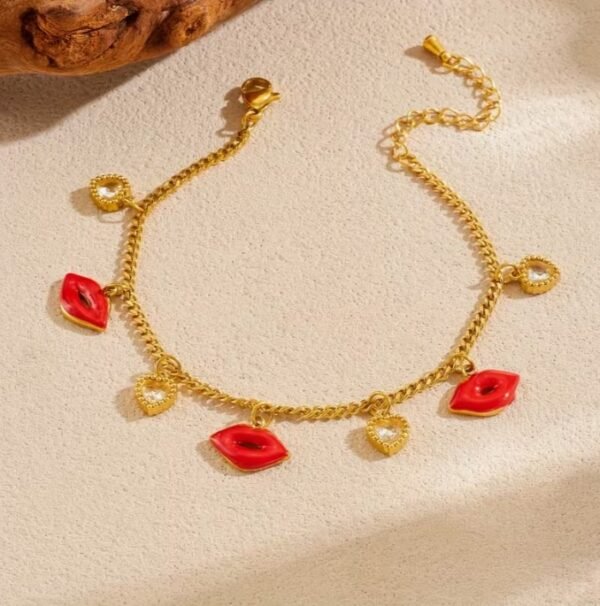 Bracelet Double Couche Doré en Acier Inoxydable