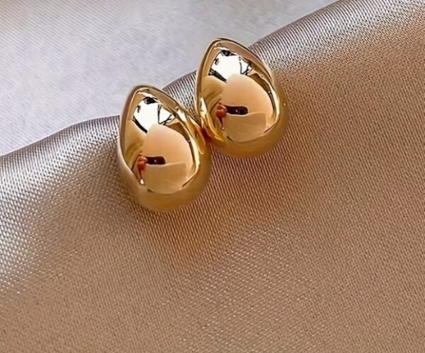 Boucles d'oreilles clous dorées en acier inoxydable
