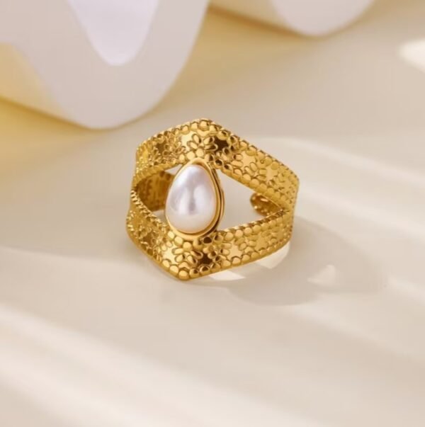 Bague Double Ouverte en Acier Inoxydable