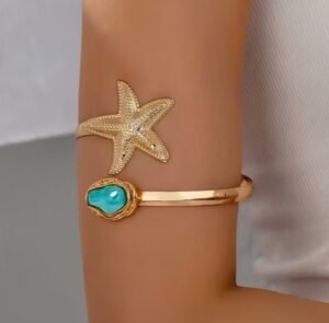 Bracelet Baroque Bleu Élégant