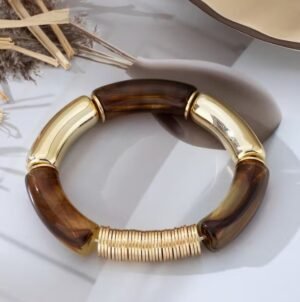 Bracelet Élastique en Acrylique Élégant (Modèle au choix)