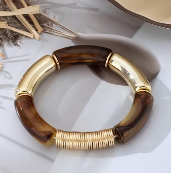Bracelet Élastique en Acrylique Élégant (Modèle au choix)