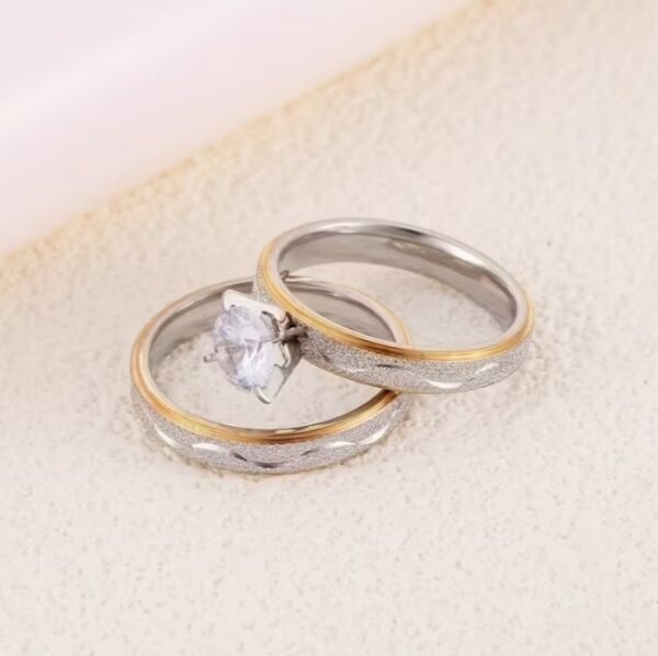 Bagues de Couple en Acier Inoxydable