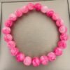 Bracelet Élastique en Pierre Rose